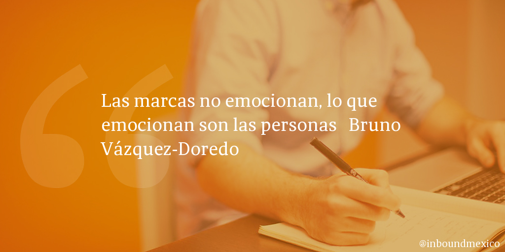 Frase de inbound marketing de Bruno Vázquez-Doredo