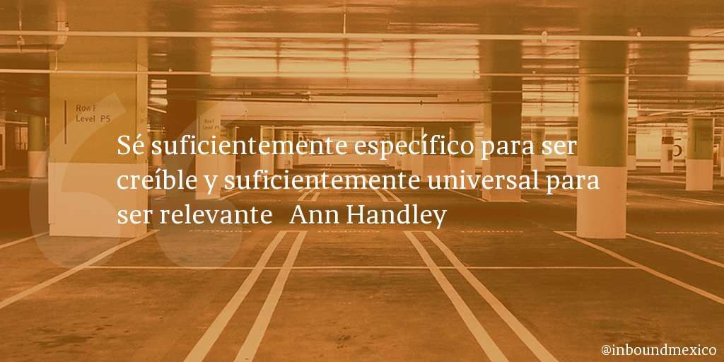Frase de inbound marketing de Ann Handley