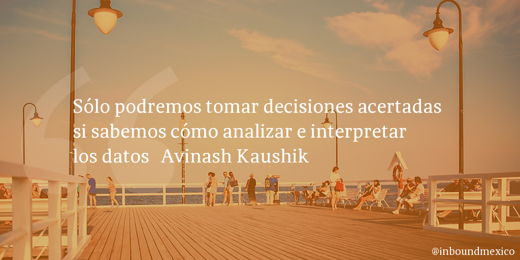 Frase de inbound marketing de Avinash Kaushik