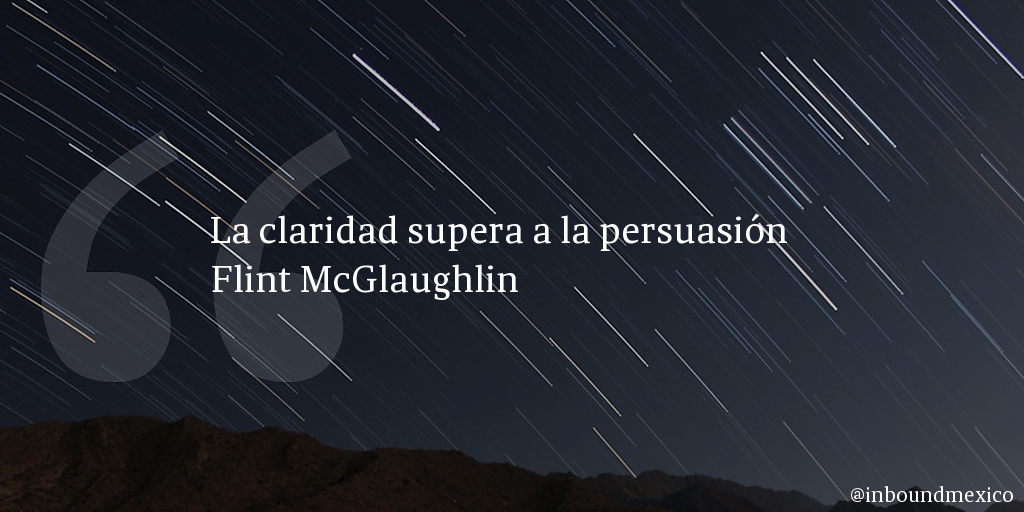 Frase de inbound marketing de Flint McGlaughlin