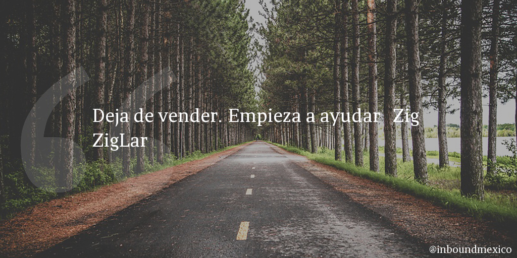 Frase de inbound marketing de Zig ZigLar