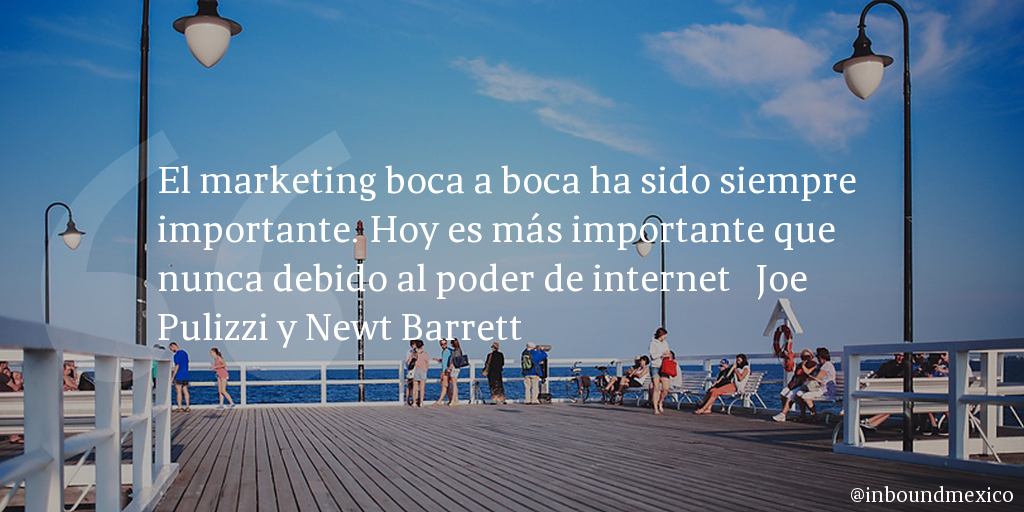 Frase de inbound marketing de Joe Pulizzi y Newt Barrett