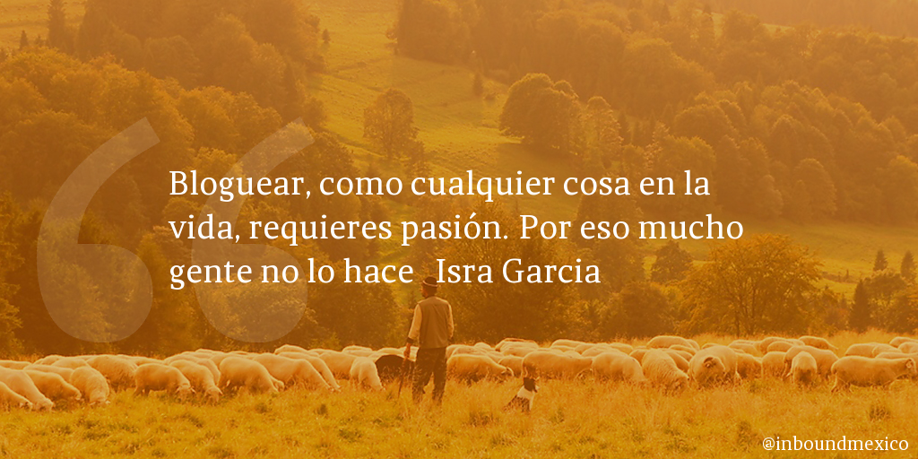 Frase de inbound marketing de Isra Garcia
