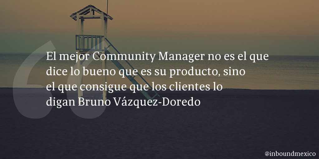 Frase de inbound marketing de Bruno Vázquez-Doredo