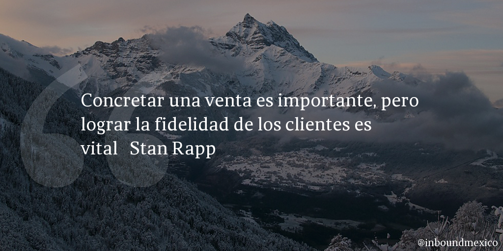 Frase de inbound marketing de Stan Rapp