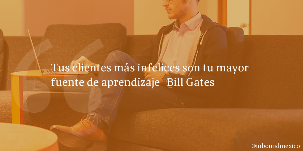 Frase de inbound marketing de Bill Gates
