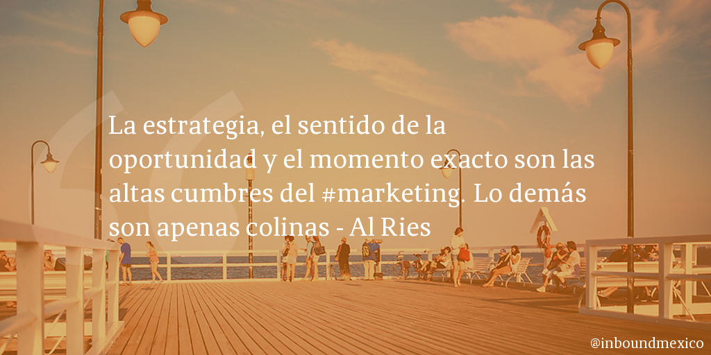Frase de inbound marketing de Al Ries