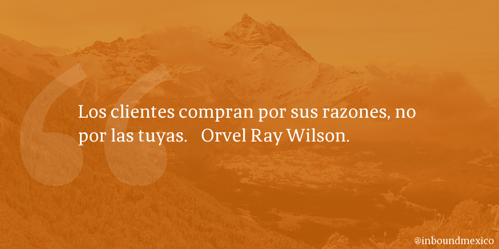 Frase de inbound marketing de Orvel Ray Wilson