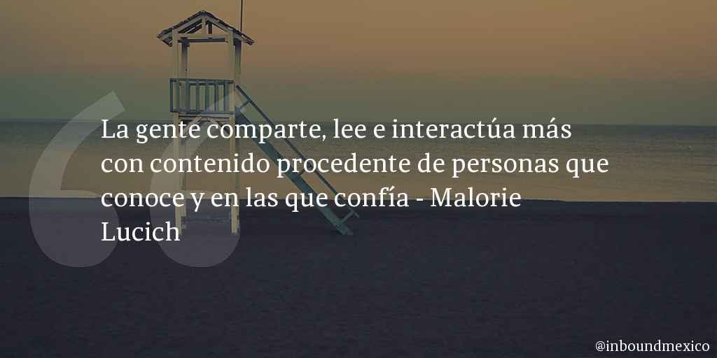 Frase de inbound marketing de Malorie Lucich