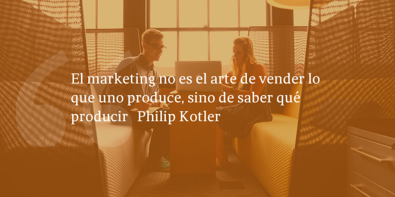 Frases de inbound marketing – Philip Kotler – El marketing no es el arte de vender lo que uno produce, sino de saber qué producir