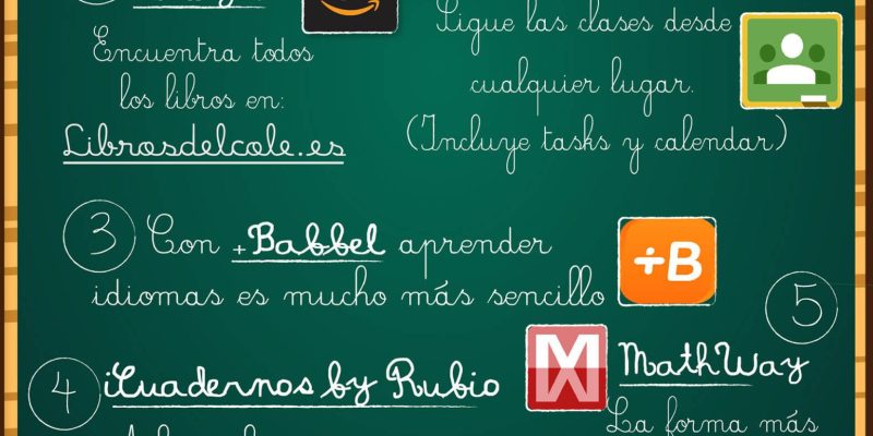 [Infografía] 5 Apps para la vuelta al cole