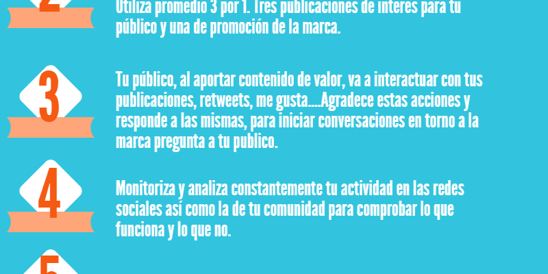 [Infografía] 5 pautas para crear una comunidad para tu Marca en Redes Sociales