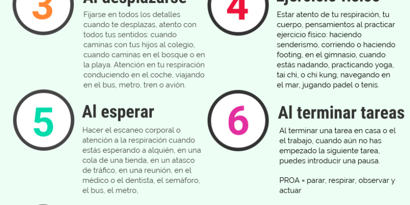 [Infografía] Mindfulness: 9 maneras de practicar la atención plena en tu vida cotidiana