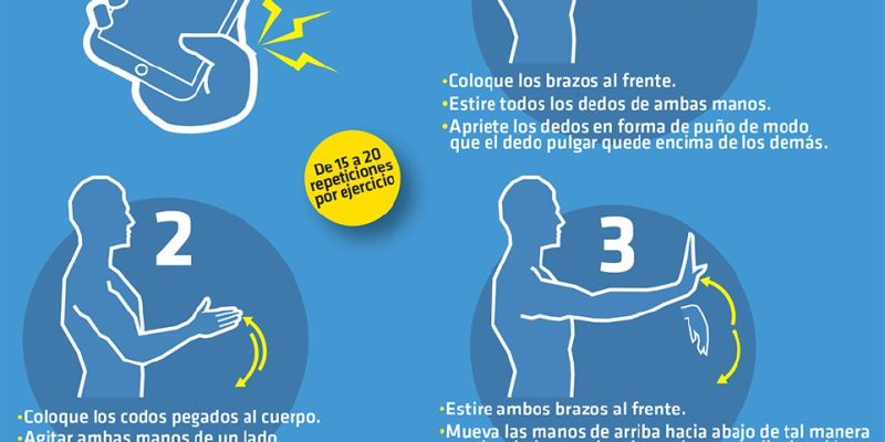 [Infografía] Ejercicios para evitar la tendinitis por el uso del móvil