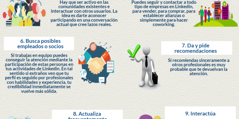 [Infografía] 9 consejos para destacar y ser visible en LinkedIn
